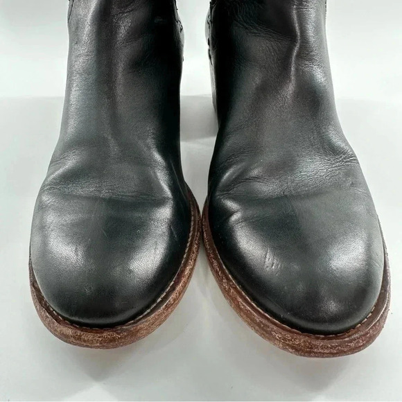 Alberto Fermani womens ankle booties size 37 black leather boots